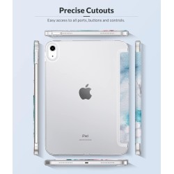 MoKo Coque pour iPad (A16) 11e Génération 11Pouces 2025, iPad 10e Gén 10,9" 2022, Étui avec Coque Arrière TPU Souple à Rabat, Su