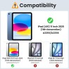 MoKo Coque pour iPad (A16) 11e Gén 11" 2025, iPad 10e Gén 10,9" 2022, Étui avec Coque Arrière en TPU Souple à Rabat avec Support