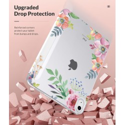 MoKo Coque pour iPad (A16) 11e Gén 11" 2025, iPad 10e Gén 10,9" 2022, Étui avec Coque Arrière en TPU Souple à Rabat avec Support