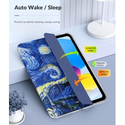 MoKo Coque pour iPad (A16) 11e Génération 11Pouces 2025, iPad 10e Gén 10,9" 2022,Étui avec Coque Arrière en TPU Souple à Rabat a