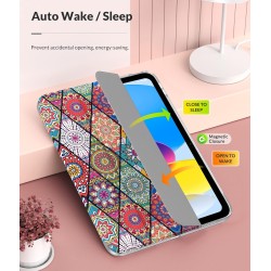 MoKo Coque pour iPad (A16) 11e Génération 11Pouces 2025, iPad 10e Gén 10,9" 2022, Étui avec Coque Arrière TPU Souple à Rabat, Su
