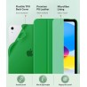 MoKo Coque pour iPad (A16) 11e Génération 11Pouces 2025, iPad 10e Gén 10,9" 2022, Étui avec Coque Arrière TPU Souple à Rabat, Su