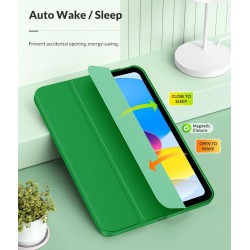 MoKo Coque pour iPad (A16) 11e Génération 11Pouces 2025, iPad 10e Gén 10,9" 2022, Étui avec Coque Arrière TPU Souple à Rabat, Su