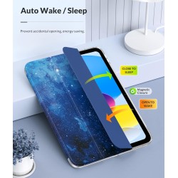 MoKo Coque pour iPad (A16) 11e Gén 11" 2025, iPad 10e Gén 10,9" 2022, Étui avec Coque Arrière en TPU Souple à Rabat avec Support