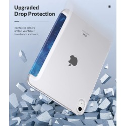 MoKo Coque pour iPad (A16) 11e Gén 11" 2025, iPad 10e Gén 10,9" 2022, Étui avec Coque Arrière en TPU Souple à Rabat avec Support