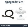 Amazon Basics Câble HDMI 4K de 1.8 m - Haute Performance 18 Gbps avec Ethernet, 4K@60Hz, 2160p, Noir
