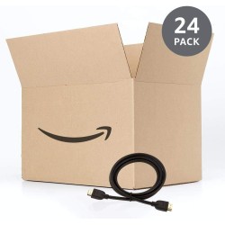 Amazon Basics Lot de 24 câbles HDMI 4K de 1.8 m - Haute performance 18 Gbps avec Ethernet, 4K@60Hz, 2160p, Noir