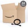 Amazon Basics Lot de 24 câbles HDMI 4K de 1.8 m - Haute performance 18 Gbps avec Ethernet, 4K@60Hz, 2160p, Noir