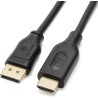 Amazon Basics DisplayPort to HDMI Cable, 5 pièces, 10 ft, Noir
