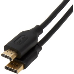 Amazon Basics Câble DisplayPort vers HDMI - 1.8 m, Lot de 10, Noir