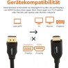 Amazon Basics Câble DisplayPort (Source) vers HDMI (écran), unidirectionnel, 0.9 m, Noir