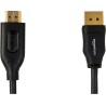 Amazon Basics Câble DisplayPort vers HDMI avec connecteurs plaqués Or - 7.6 m, Noir