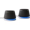 Amazon Basics Haut-parleurs stéréo 2.0 pour PC ou ordinateur portable, entrée auxiliaire 3,5 mm, alimentation USB, 1 paire, noir