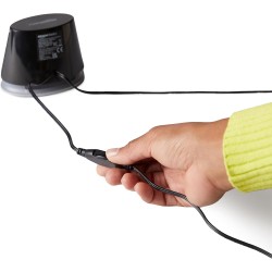 Amazon Basics Haut-parleurs stéréo 2.0 pour PC ou ordinateur portable, entrée auxiliaire 3,5 mm, alimentation USB, 1 paire, noir