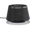 Amazon Basics Haut-parleurs stéréo 2.0 pour PC ou ordinateur portable, entrée auxiliaire 3,5 mm, alimentation USB, 1 paire, noir