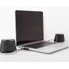 Amazon Basics Haut-parleurs stéréo 2.0 pour PC ou ordinateur portable, entrée auxiliaire 3,5 mm, alimentation USB, 1 paire, noir