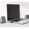 Amazon Basics Haut-parleurs stéréo 2.0 pour PC ou ordinateur portable, entrée auxiliaire 3,5 mm, alimentation USB, 1 paire, Arge