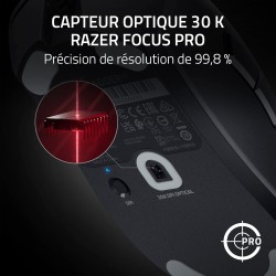 Razer DeathAdder V3 - Souris Gaming Esports Ergonomique (Design Ultra-léger de 59g, Capteur Optique 30K, Capteur de Souris Optiq