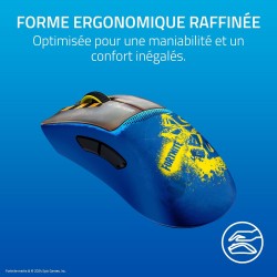 Razer DeathAdder V3 Pro Fortnite Edition - Souris de Jeu sans Fil (Capteur Optique Focus Pro 30K DPI, légèreté 63g, Forme Ergono