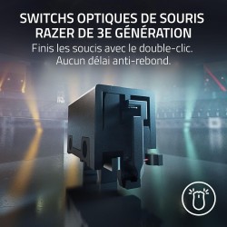 Razer DeathAdder V3 Pro Fortnite Edition - Souris de Jeu sans Fil (Capteur Optique Focus Pro 30K DPI, légèreté 63g, Forme Ergono