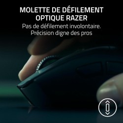 Razer DeathAdder V4 Pro - Souris Esport sans Fil Ergonomique ultralégère - 57g - 2,4 GHZ Hyperspeed - Focus Pro 45K Sensor - 8K 