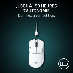 Razer DeathAdder V4 Pro - Souris Esport sans Fil Ergonomique ultralégère - 57g - 2,4 GHZ Hyperspeed - Focus Pro 45K Sensor - 8K 