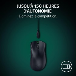 Razer DeathAdder V4 Pro - Souris Esport sans Fil Ergonomique ultralégère - 56g - 2,4 GHZ Hyperspeed - Focus Pro 45K Sensor - 8K 