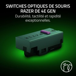 Razer DeathAdder V4 Pro - Souris Esport sans Fil Ergonomique ultralégère - 56g - 2,4 GHZ Hyperspeed - Focus Pro 45K Sensor - 8K 