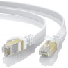 BUSOHE Câble Ethernet Cat 8 3 Mètres, Câble Réseau LAN Gigabit RJ45 Plat Haute Vitesse, Cordon de Brassage Internet 40Gbps 2000M