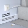 BUSOHE Cat 8 Câble Ethernet 3 Mètres 2 Pièces, Câble Réseau LAN Gigabit RJ45 Plat Haute Vitesse, Cordon de Brassage Internet 40G