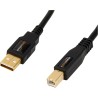 Amazon Basics Cable Imprimante 2.0 USB-A a USB-B (1.8 m) Noir