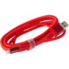 Amazon Basics Câble USB-A vers Lightning en nylon tressé Chargeur certifié MFi pour iPhone Rouge 1.8 m