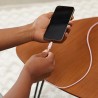 Amazon Basics Câble USB A vers Lightning en nylon tressé Chargeur certifié MFi pour iPhone Rose doré 0.9 m Lot de 2