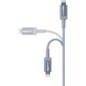 Amazon Basics Câble USB-A vers Lightning en nylon tressé Chargeur certifié MFi pour iPhone Gris foncé 0.9 m Lot de 2