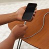 Amazon Basics Câble USB-A vers Lightning en nylon tressé Chargeur certifié MFi pour iPhone Gris foncé 0.9 m Lot de 2