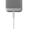 Amazon Basics Câble USB-A vers Lightning en nylon tressé Chargeur certifié MFi pour iPhone Rose doré, 1.8 m