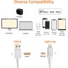 Amazon Basics Câble USB-A vers Lightning en nylon tressé Chargeur certifié MFi pour iPhone Rose doré, 1.8 m
