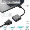 BENFEI Lot de 10 adaptateurs HDMI vers VGA plaqués Or (mâle vers Femelle) pour Ordinateur, PC, Moniteur, projecteur, HDTV, Chrom