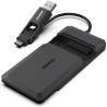 BENFEI Boîtier Externe pour Disque Dur 2,5", boîtier USB 3.2 Gen 1 6Gbps pour SATA HDD et SSD de 2,5'' et 7/9,5 mm, USB C/A 2 en