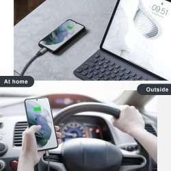Raviad cable usb c charge rapide 3.1a, [1m, lot de 2] câble usb vers usb c nylon cable chargeur type c pour iphone 17 16 15, sam