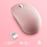 Ngs fog pro rose - souris sans fil, souris optique 1000 dpi, interface nano usb, boutons silencieux, 2 boutons et molette de déf