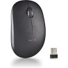Ngs fog pro noir - souris sans fil, souris optique 1000 dpi, interface nano usb, boutons silencieux, 2 boutons et molette de déf