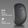 Ngs fog pro noir - souris sans fil, souris optique 1000 dpi, interface nano usb, boutons silencieux, 2 boutons et molette de déf