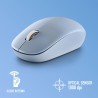 Ngs fog pro bleu - souris sans fil, souris optique 1000 dpi, interface nano usb, boutons silencieux, 2 boutons et molette de déf
