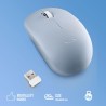 Ngs fog pro bleu - souris sans fil, souris optique 1000 dpi, interface nano usb, boutons silencieux, 2 boutons et molette de déf