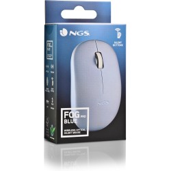 Ngs fog pro bleu - souris sans fil, souris optique 1000 dpi, interface nano usb, boutons silencieux, 2 boutons et molette de déf