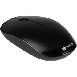 Ngs fog noir - souris optique sans fil 2.4ghz, souris pour ordinateur ou laptop avec 2 bouttons et scroll, 1000dpi, noir