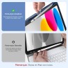 Vobafe Coque Clavier pour iPad A16 11/10 Ème Generation (11 Pouces 2025/10.9 Pouces 2022), Étui Keyboard 7 Couleurs Rétroéclairé