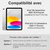 Vobafe Coque Clavier pour iPad A16 11/10 Ème Generation (11 Pouces 2025/10.9 Pouces 2022), Étui Keyboard 7 Couleurs Rétroéclairé