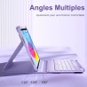 Vobafe Coque Clavier pour iPad A16 11/10 Ème Generation (11 Pouces 2025/10.9 Pouces 2022), Étui Keyboard 7 Couleurs Rétroéclairé